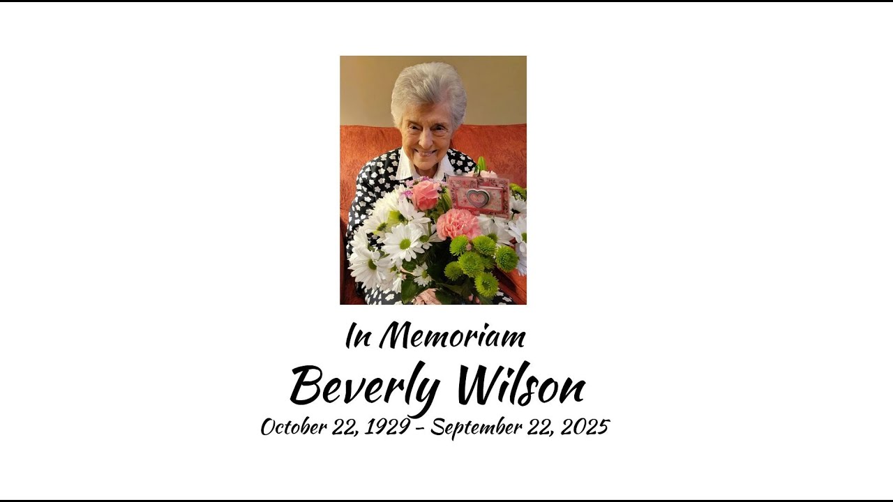 Beverly Wilson, Memorial Service, November 1, 2025