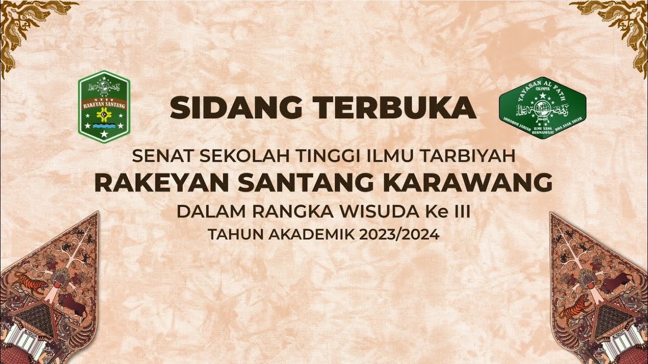 SIDANG TERBUKA WISUDA ke 3 STIT RAKEYAN SANTANG KARAWANG | 19 Oktober 2024 | Gedung Maruli