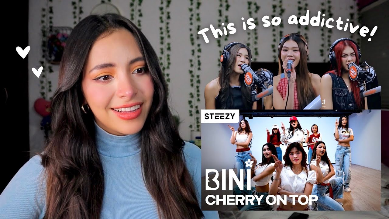Reaccionando a BINI - 'Cherry On Top' LIVE en WISH BUS y DANCE PRACTICE en Steezy Studio (Eng Sub)