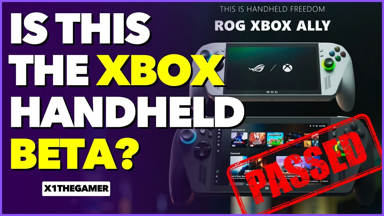 ROG Xbox Ally X — всего лишь прототип портативной консоли Xbox?