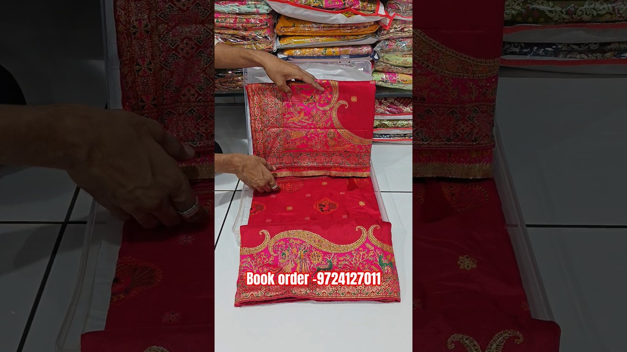 A very beautiful pura pasmina silk saree in pink colour #trending #greensaree #yellowsaree #shopping