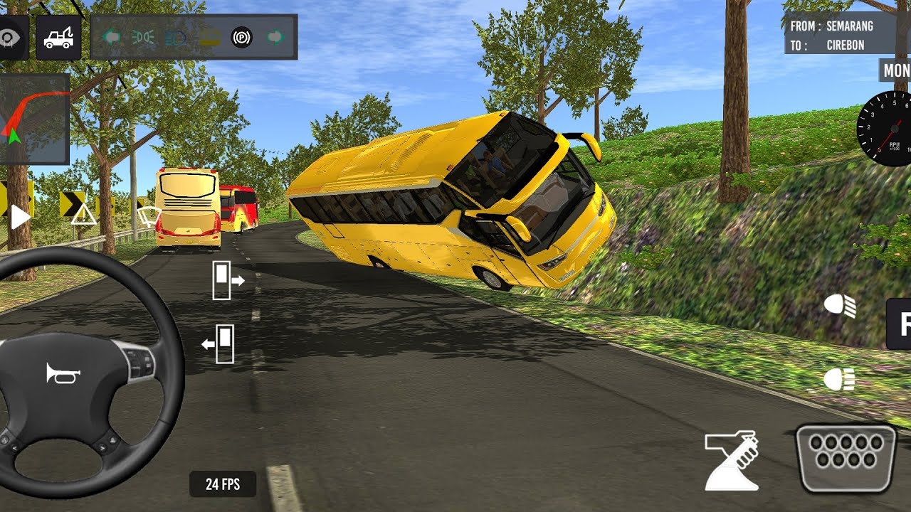 🥰Bus SIMULATOR INDONESIA ll Bus Driving 👨🏻‍✈️City euro coach bus simulator Android Gameplay Bus 2024