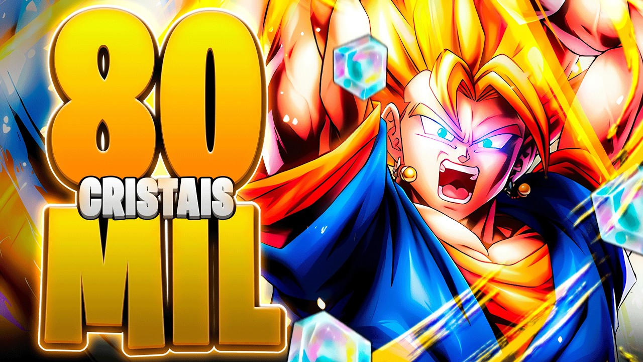 EU GASTEI 80 MIL CRISTAIS NO NOVO SUPER VEGITO LEGEND! | Dragon Ball Legends