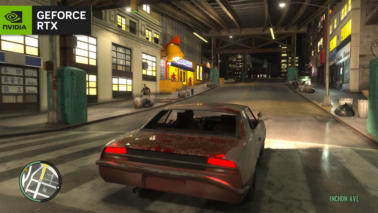 GTA IV RTX Remix Path Tracing Mod Gameplay + Updated HD Textures