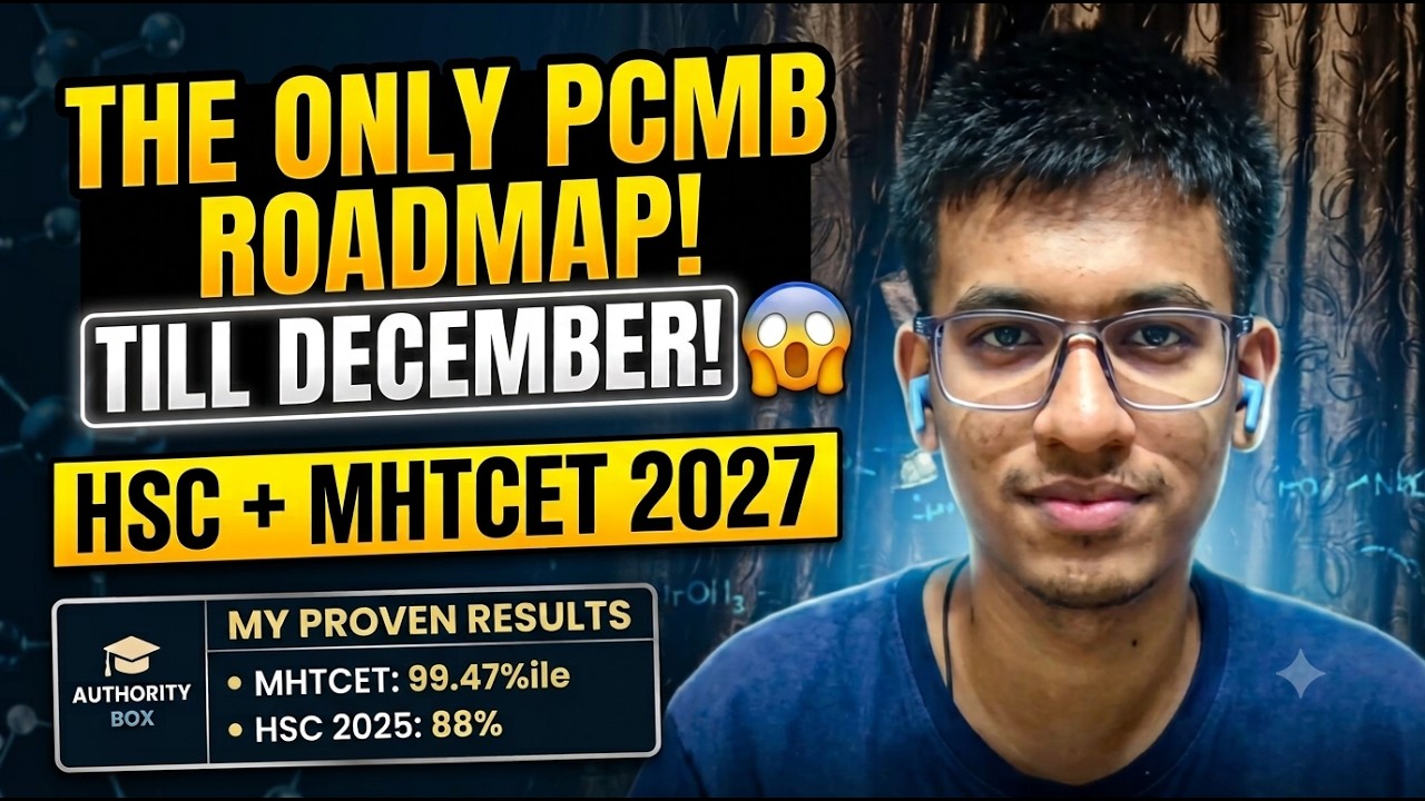 The ONLY PCMB Roadmap You Need Till December (HSC + MHTCET 2027) #hsc2027 #mhtcet2027