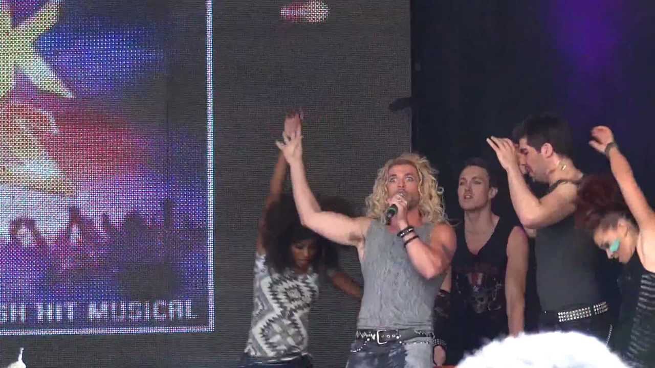The cast of 'Rock of Ages' @ West End Live 2012