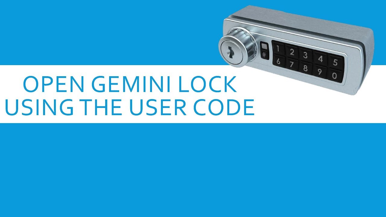 Open Gemini Lock using the User Code