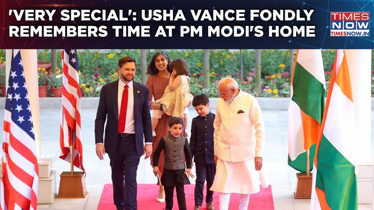 Usha Vance Fondly Recalls Her Time At Modi's Home, Reveals Kids Put PM In 'Grandfather Category'
