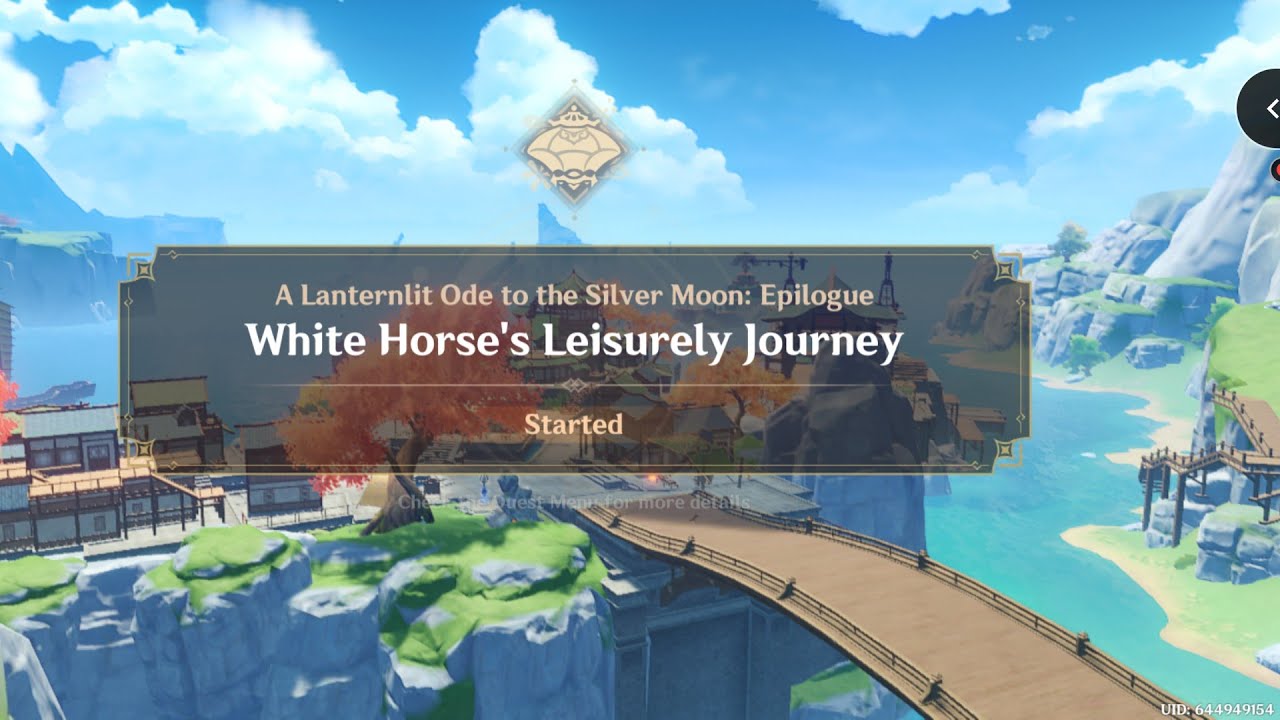 My Genshin Impact Gameplay: Lantern Right Act 4 Epilogue Quest White Horse's Leisurely Journey!