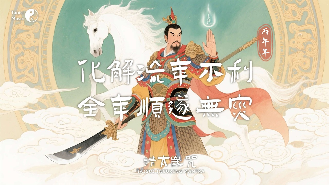 丙午年火旺易衝煞？「請太歲咒2026」召喚文哲大將軍護佑，化解流年不利，全年順遂無災！Taoist the Tai Sui Invoking Mantra (2026)