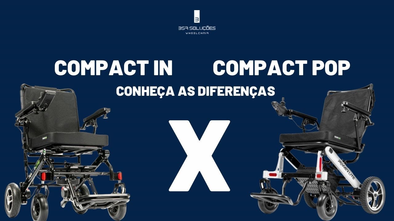 Comparativo Cadeira de Rodas Motorizada Power Lite Compact IN vs POP #cadeiraderodas #pcd #novidade