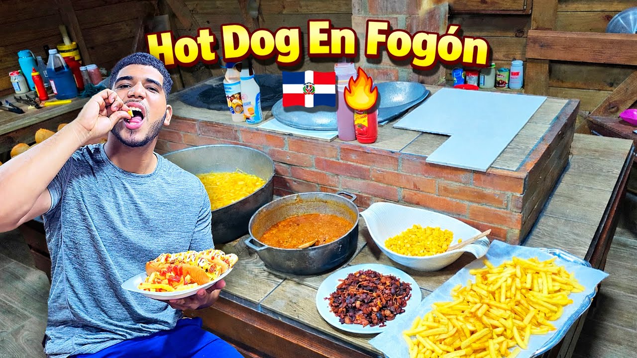 HOT DOG EN FOGÓN 🔥 | Así se goza en Familia en el Campo Dominicano 🇩🇴