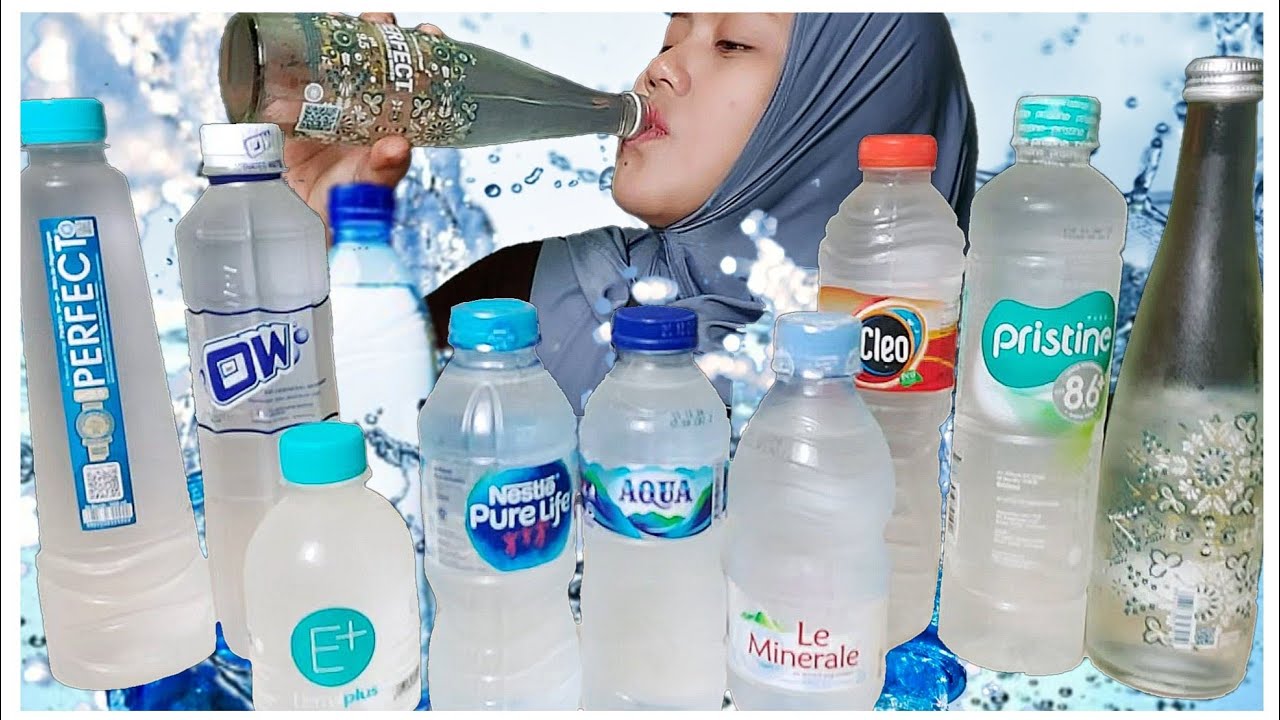 MINUMAN SEGAR DINGIN AIR MINERAL BERBAGAI BRAND || PH RENDAH HINGGA TINGGI || #minumansegardingin