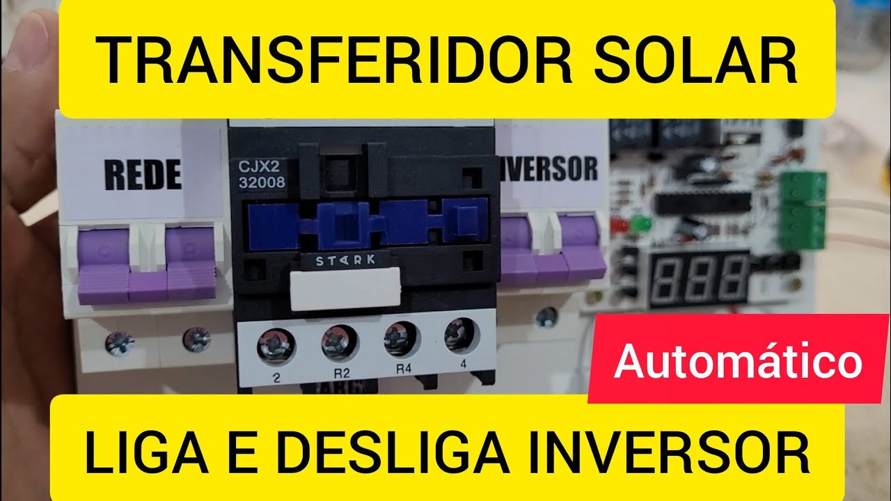 Chave de Transferência automática entre rede e solar