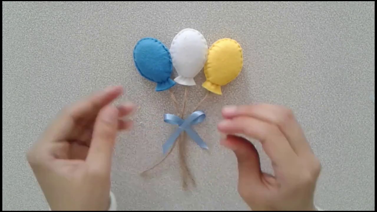 Keçeden Balon Magnet Yapımı / KENDİN YAP/ DIY Balloon Magnet