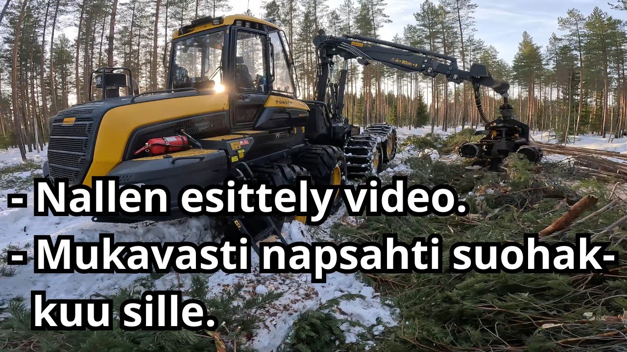 Lyhyt koeajokoneen esittely video ja pikkasen lisäilin teksteillä juttuja myös.  Ponsse Bear C6 H8