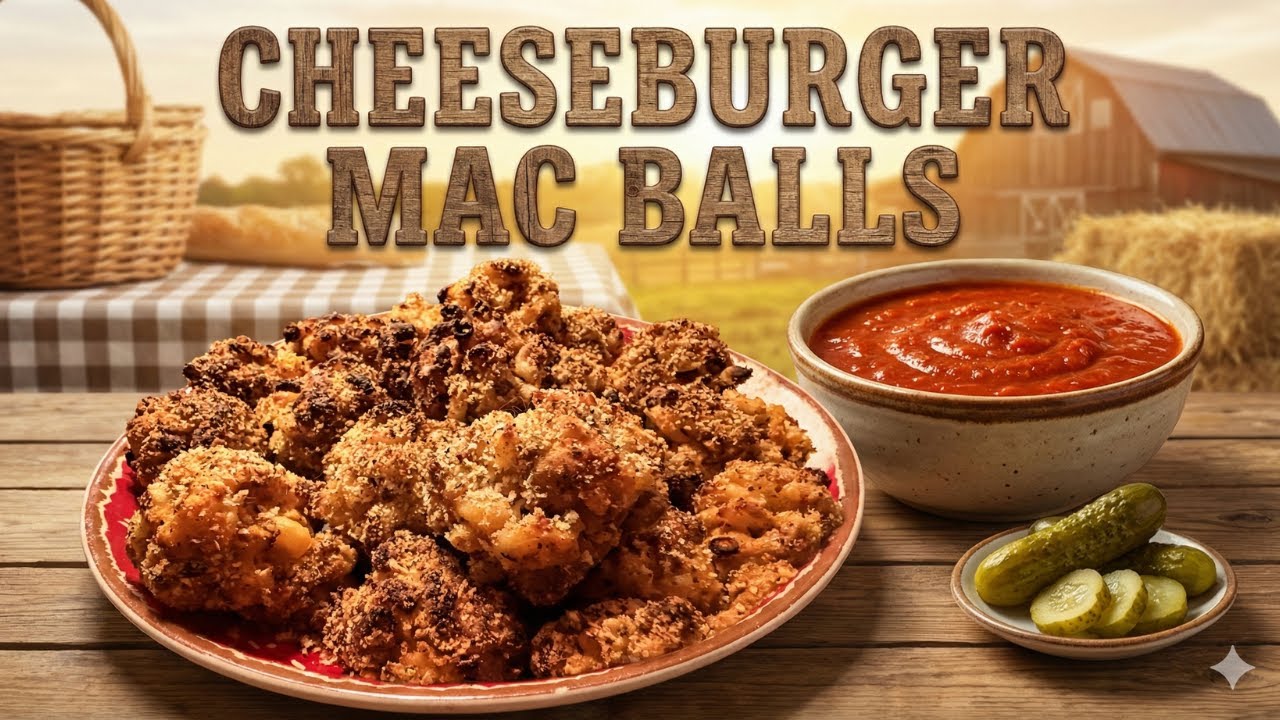 WHAT? Cheeseburger Mac Balls 🍔🧀 | Anytime Comfort Bites 🏡✨| Original Recipe