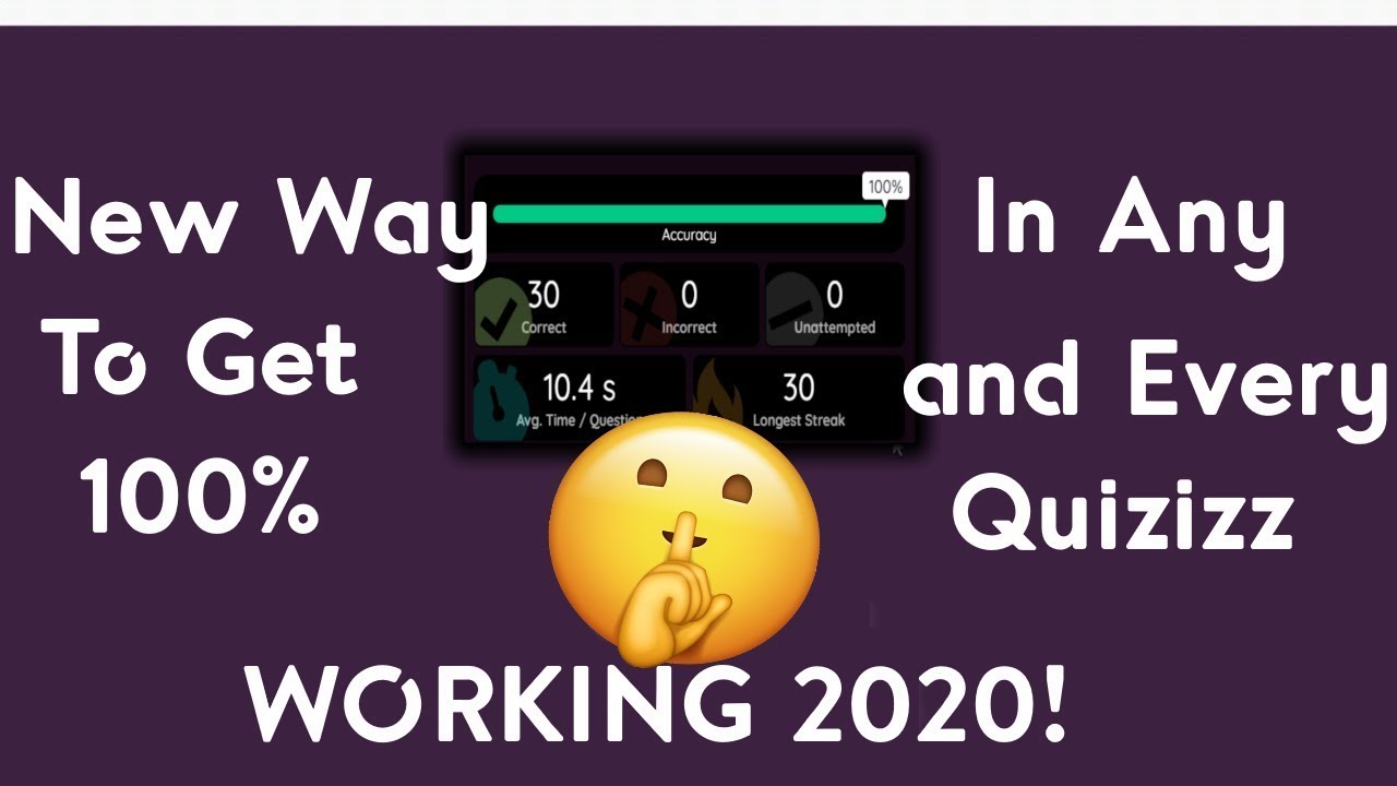 How To Hack Quizizz Test  For School 100s All Year