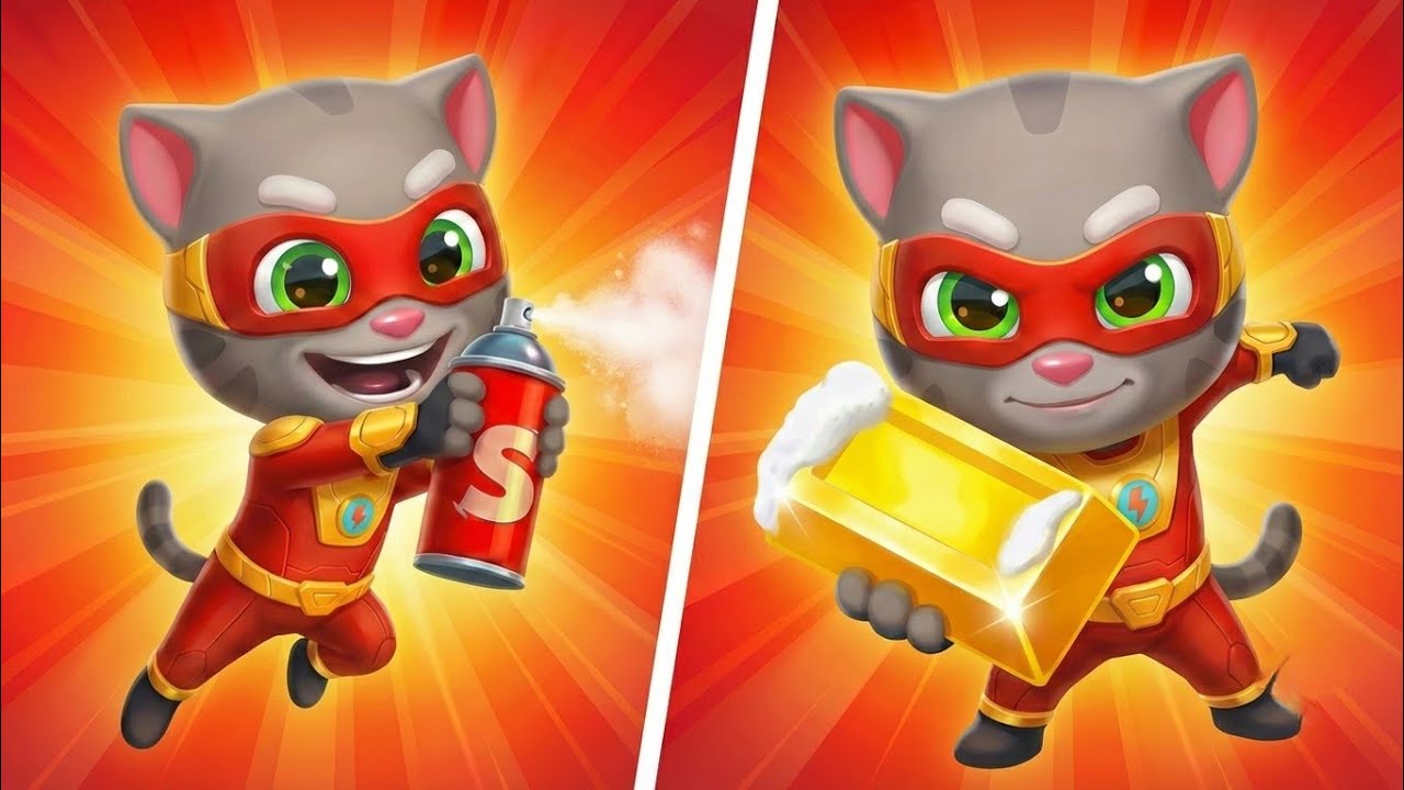Talking Tom Gold Run VS Talking Tom Hero Dash - New Map Unlock Gameplay Walkthrough (Android & iOS)