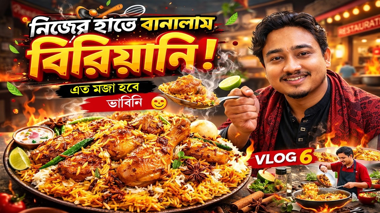 রাঁধুনি নাহয়েও নিজের হাতে বিরিয়ানি বানালাম! এত মজা হবে ভাবিনি! Khudalagse Farabi Kitchen Vlog