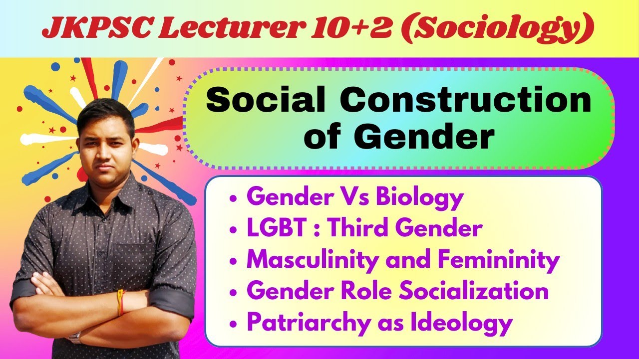 Social Construction of Gender || Gender and Society || JKPSC Lecturer 10+2 Sociology