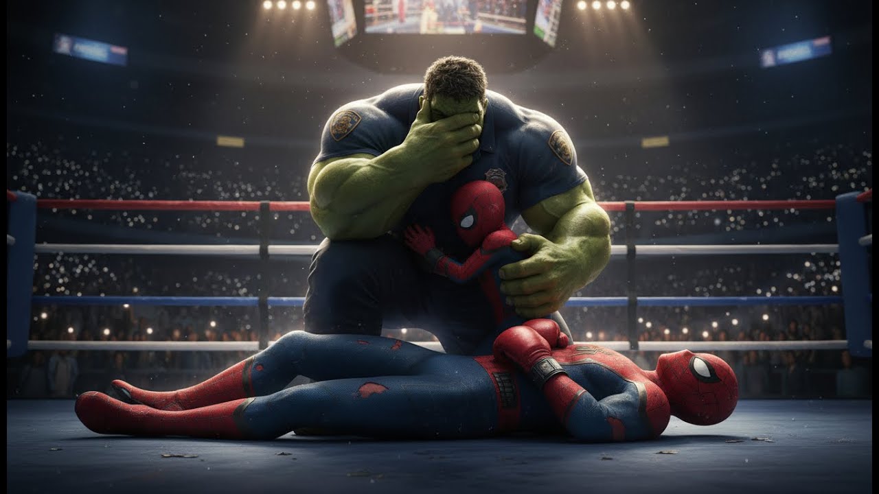 Unexpected KO: Spider-Man Down 😢 | Hulk & Spider-Man Son’s Most Painful Night | Veo 3 AI Video