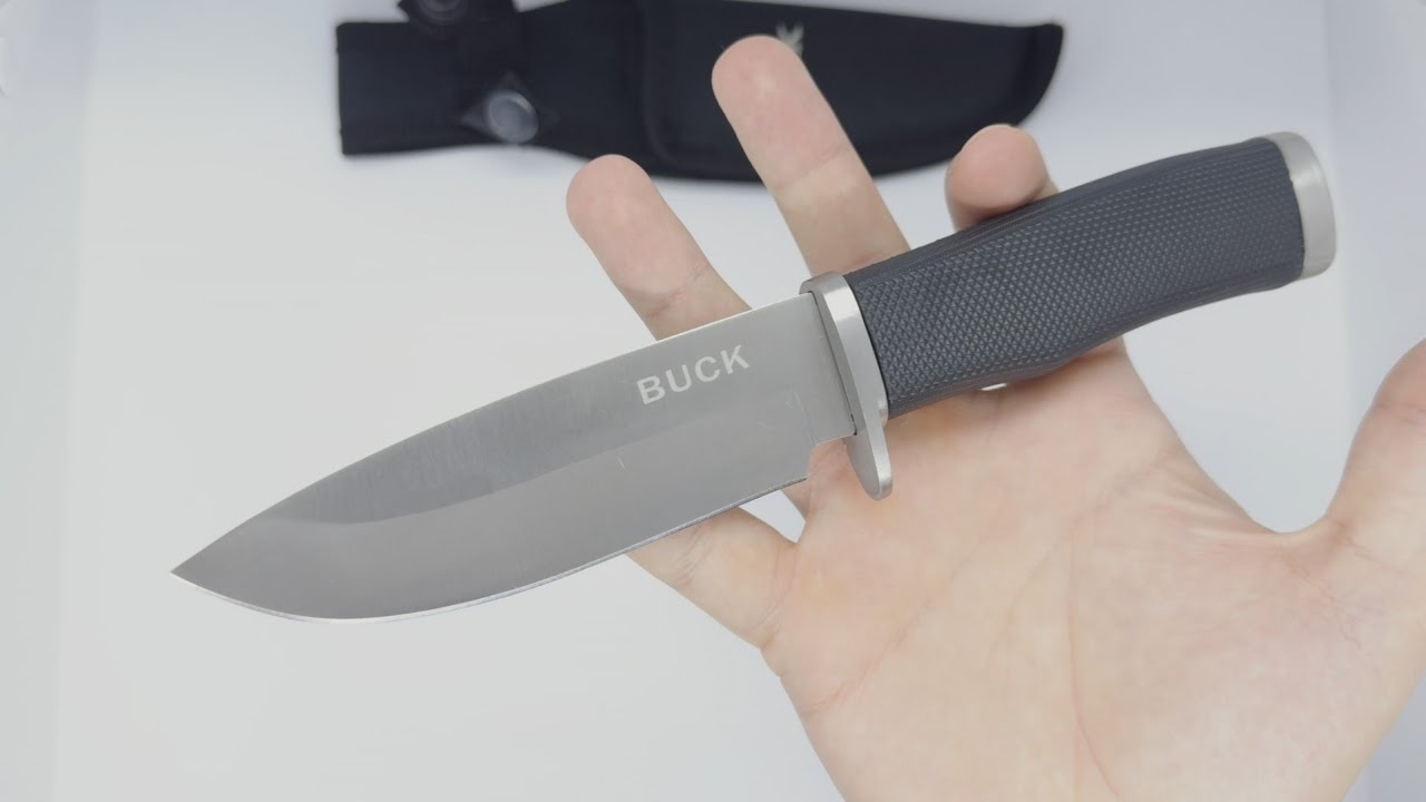Мисливський ніж Buck 009 56HRC 420C Демонстрація