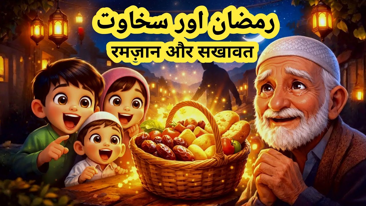 The Secret Iftar Basket | Beautiful Ramazan Story About Kindness  | Islamic Moral Cartoon #cartoon