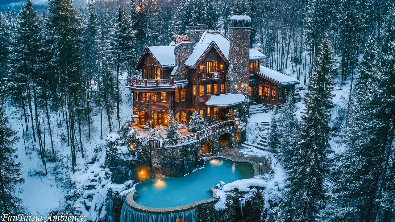 Mystical Celtic Melodies: Enchanting Music for a Waterfall Castle in the Forest Winter