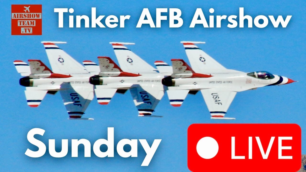 LIVE Air Show Tinker AFB Sunday | Warriors of Air & Space Air Show | June 29, 2025 