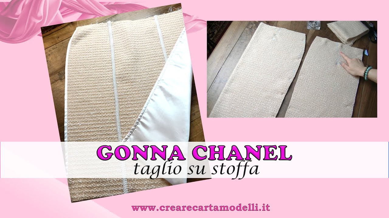 GONNA CHANEL 1 PARTE -taglio su stoffa