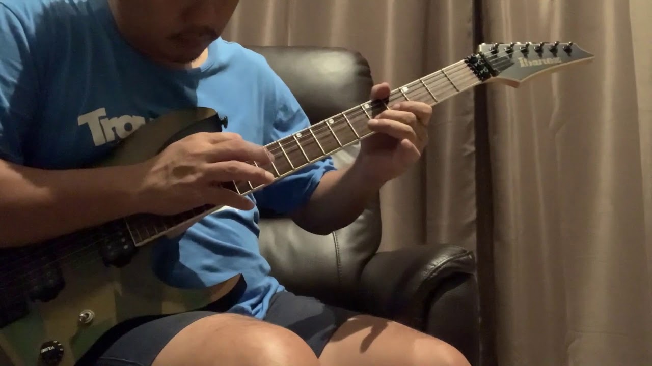 Dream Theater Under a glass moon solo practice Ibanez JPM100 P4
