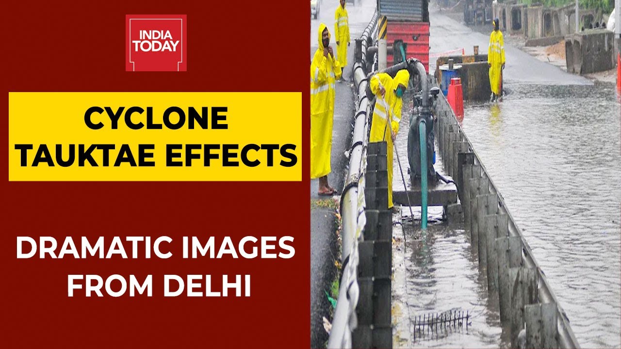 Record Rain Causes Waterlogging In Delhi, Truck Falls Into Caved-In Road: Impact Of Cyclone Tauktae
