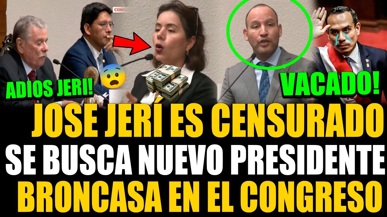ADIOS JERÍ! Congreso censura a José Jerí y ahora se busca nuevo presidente del Perú