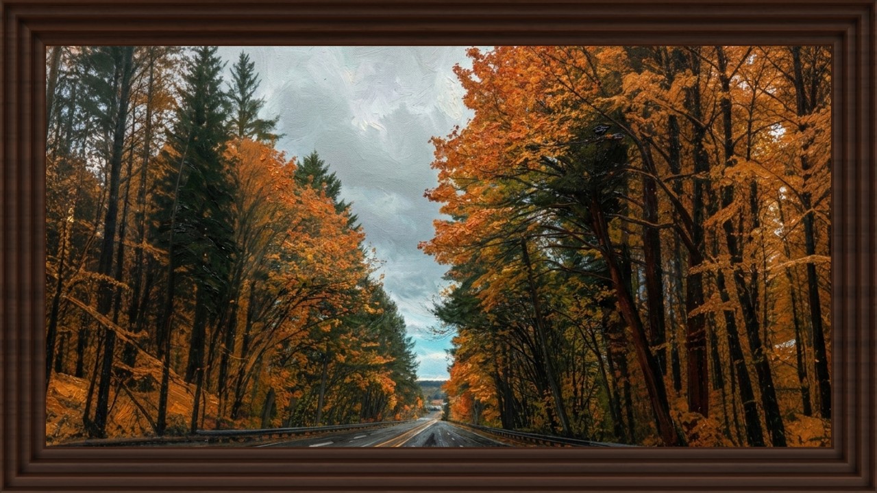 The Autumn Tunnel  | Wallpaper TV Art | TV Screensaver