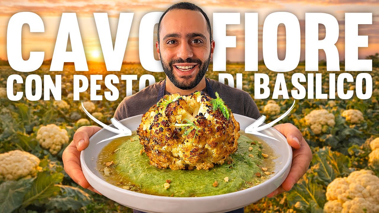 CAVOLFIORE CON PESTO DI BASILICO