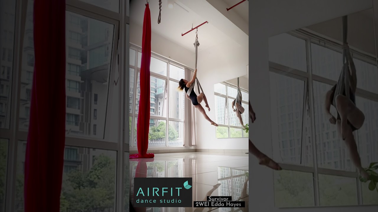 Aerial Hammock Intermediate Routine. (Survivor by 2Wei, Edda Hayes )