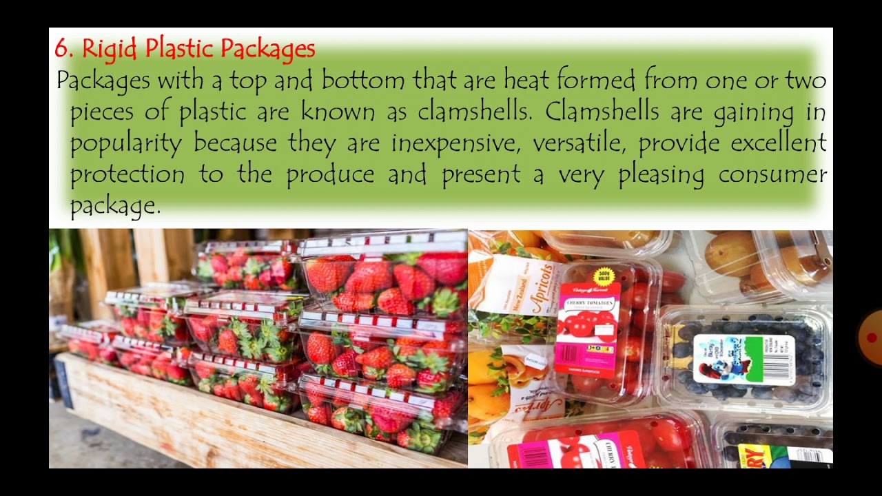 Packaging of Fruits and Vegetables Part  II by Prof. Ganesh Shinde