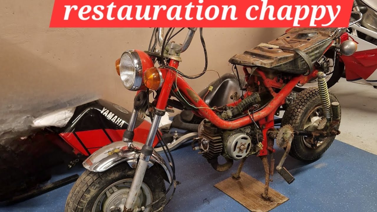 Restauration Yamaha Chappy 1F1 de 1975 + démarrage.