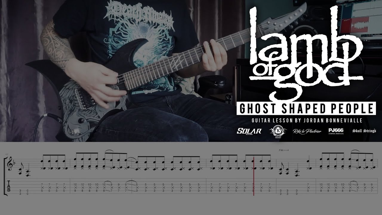 HOW TO PLAY LAMB OF GOD - Ghost Shape People (Guitar Cover ON-SCREEN TAB)