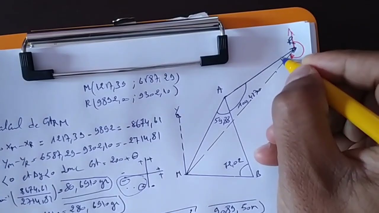 Exercice de fin de formation géomètre topographe