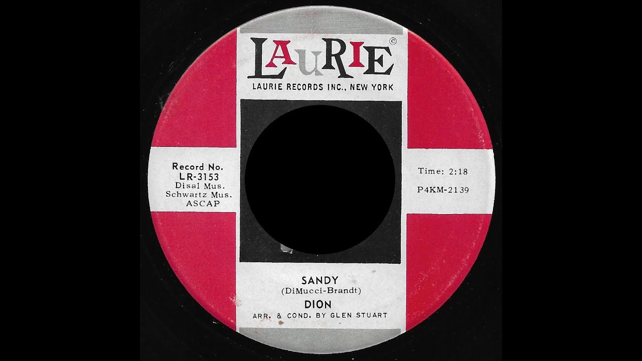 Dion - Sandy b/w Faith (Laurie LR-3153) 1963