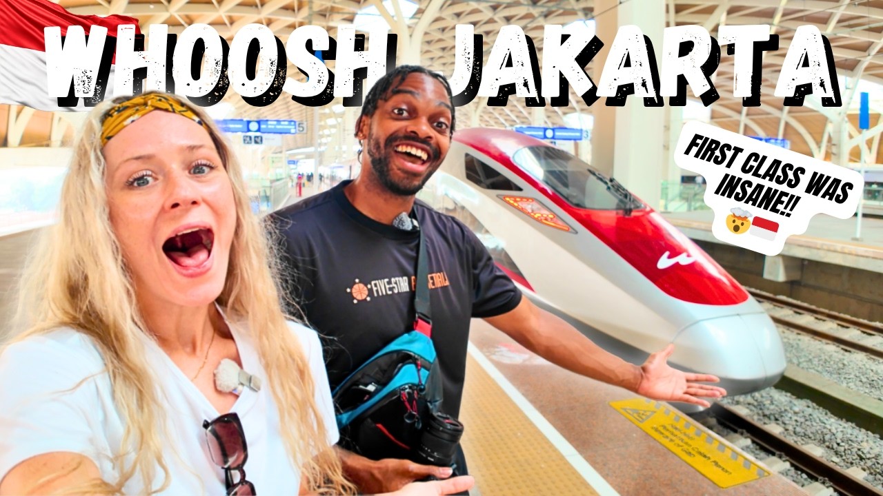 We Try Jakarta's FIRST CLASS BULLET TRAIN To Bandung 🤯 | WHOOSH 🇮🇩💨