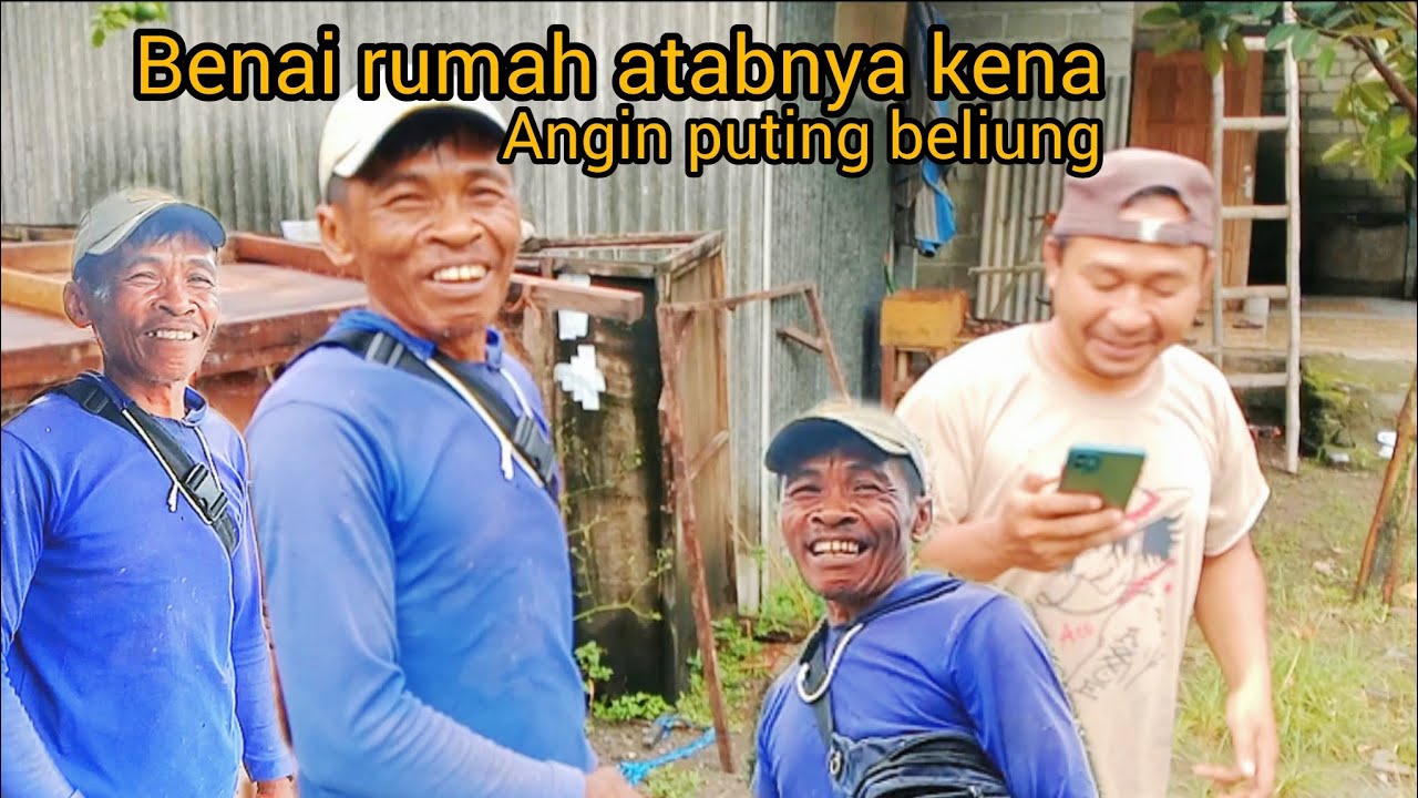 BENAI RUMAH ATABNYA KENA ANGIN KENCANG ‼️