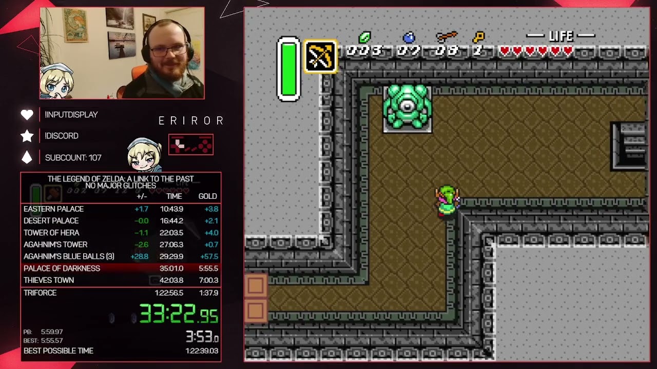 [Link to the Past Gold Splits] Palace of Darkness - 5:54.2