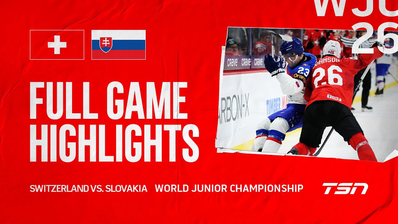 Switzerland vs. Slovakia FULL GAME HIGHLIGHTS | 2026 World Junior Championship