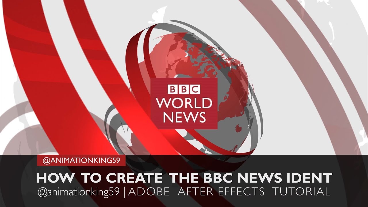 HOW to Create the BBC WORLD NEWS IDENT's  -  Motion Graphics Design | Adobe After Effects TUTORIAL