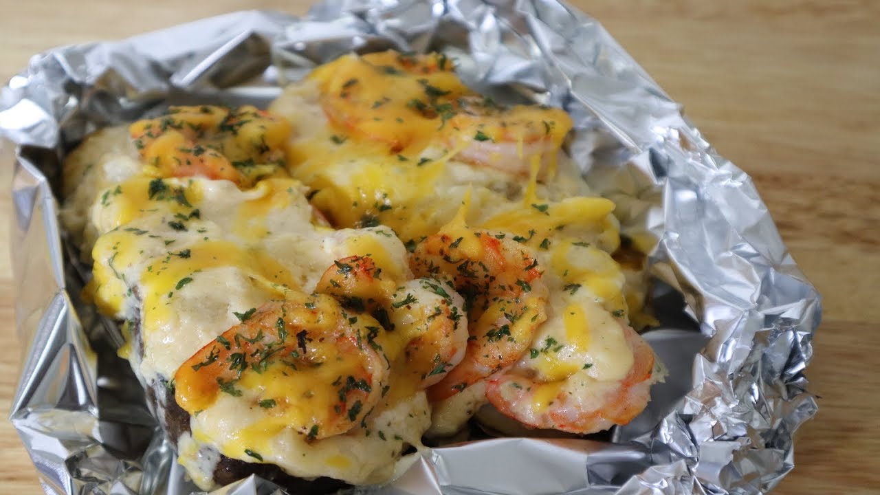 Twice Baked Shrimp Stuffed Potatoes