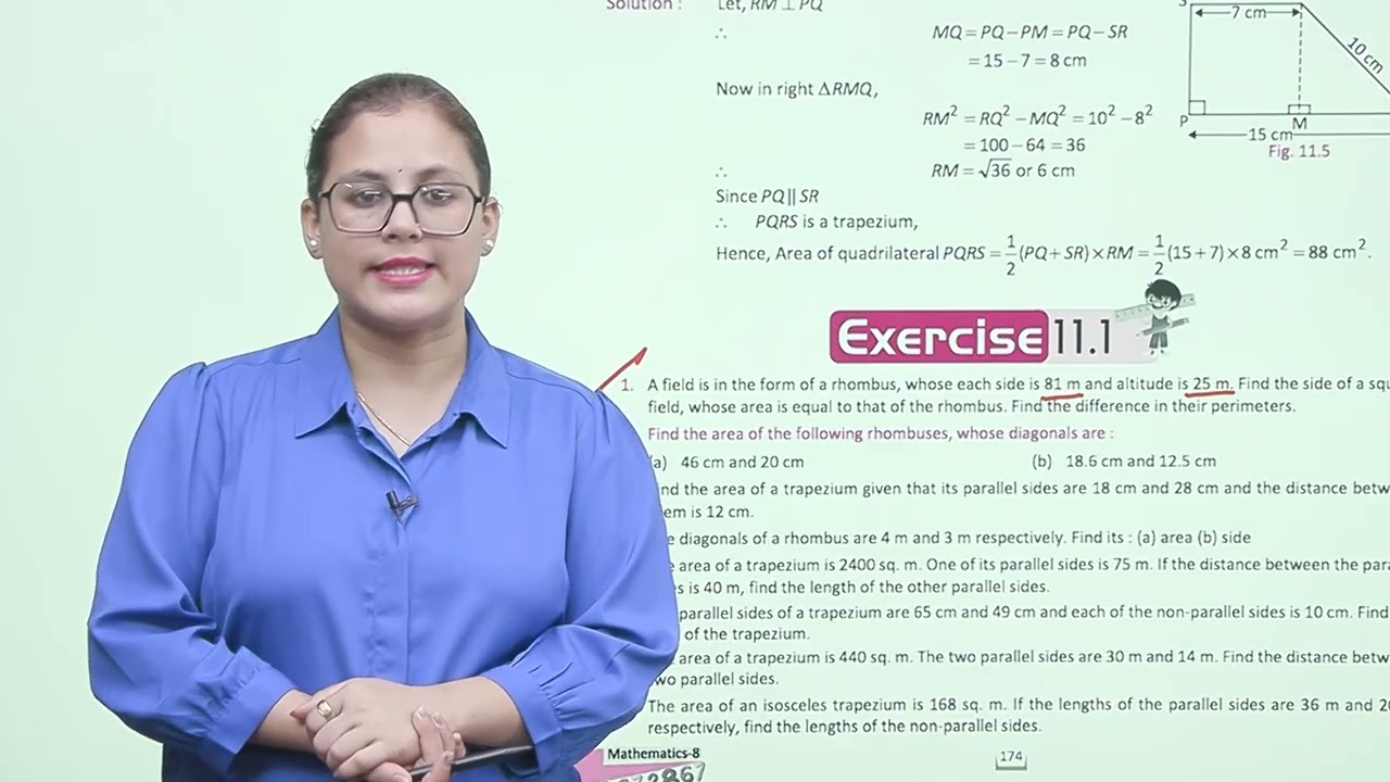 Ch 11 | Jophiel Books | Math | Class 08 | Mensuration | For children