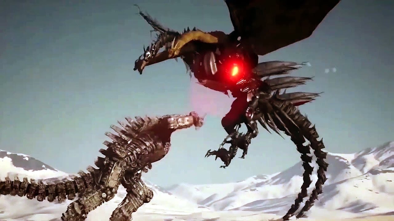 New Mechaghidorah vs Mechagodzilla ll 3D Animation